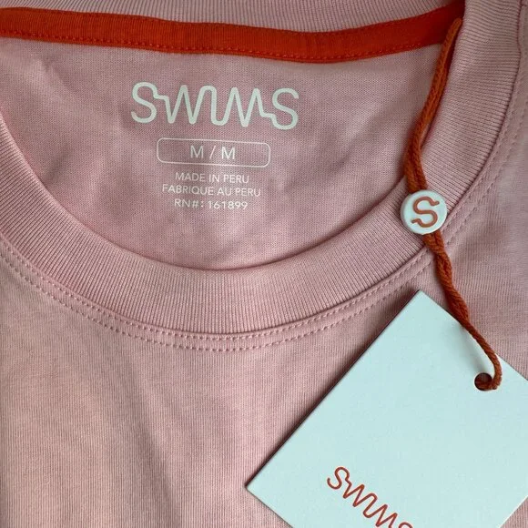 SWIMS - Men's Aksla T Shirt - Blush Pink (M) - Picture 5 of 10